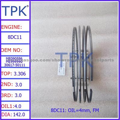 Mitsubishi 8M20,8M21,8M22 Piston Ring Set, ME160286