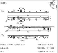 Auto radiator plastic tank for SUZUKI SX4 06 AT/MT