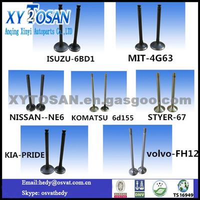 Engine Valve (Intake & Exhaust) For ISUZU ALL MODELS