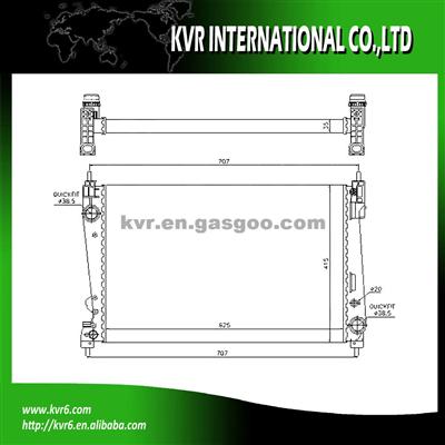 RADIATOR FOR ALFA ROMEO OEM 51808364 55703927 51896964 1300287 55700617 55704135