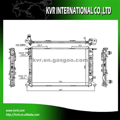 AUTO RADIATOR FOR AUDI OEM 8K0121251R