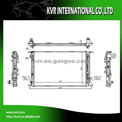 ALUMINUM CAR RADIATOR FOR AUDI OEM 8R0121251A