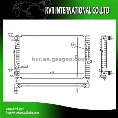 CAR ALUMINUM RADIATOR FOR AUDI OEM 8D0121251Q