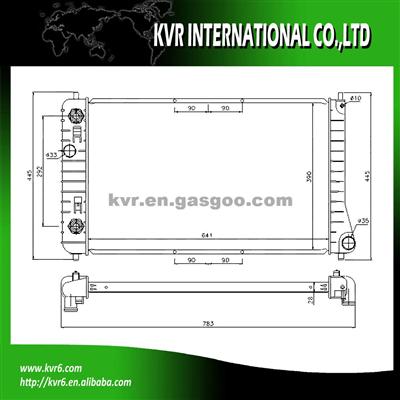 BRAZED CAR RADIATOR FOR CHEVROLET OEM 52463624