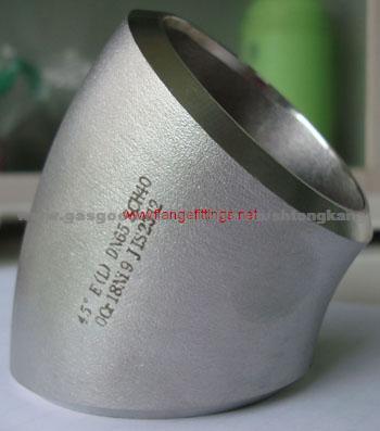 ASME B16.9 Stainless Steel 45 Degree Elbow