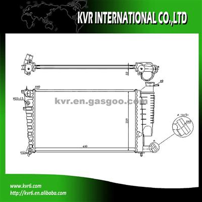 ALUMINUM CAR RADIATOR FOR CITROEN OEM 1330.04/1301.TH/1301.TT