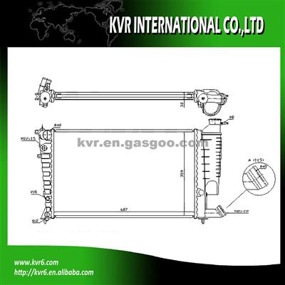 BRAZED CAR RADIATOR FOR CITROEN OEM 1330.46/1331.CV