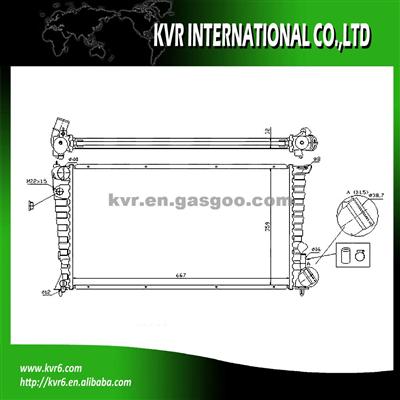 PERFORMANCE ALUMINUM RADIATOR FOR CITROEN OEM 1330.57/1330.58