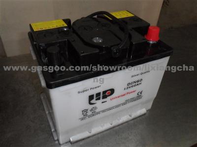 DIN60 12v 60ah Dry Charged Auto Battery