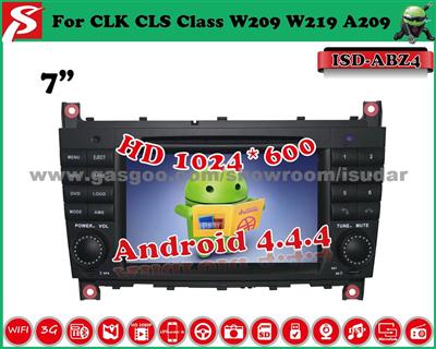 7inch Android 4.4.4 Car GPS Navigation For Benz C Class W203, Supports BT/GPS/IPod/Wi-Fi/3G/OBD