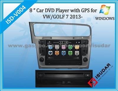 8inch Wince System Car DVD Player For VW Golf 7 2013, Wi-Fi,3G, 1080P Video Play, Support IPhone 5s/CPU800M
