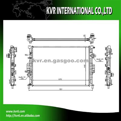 ASSY RADIATOR FOR LAND ROVER OEM LR006714/LR006715