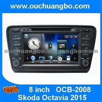 Ouchuangbo Audio DVD Sat Navi Head Unit Gps Skoda Octavia 2015 Support Spanish BT SWC