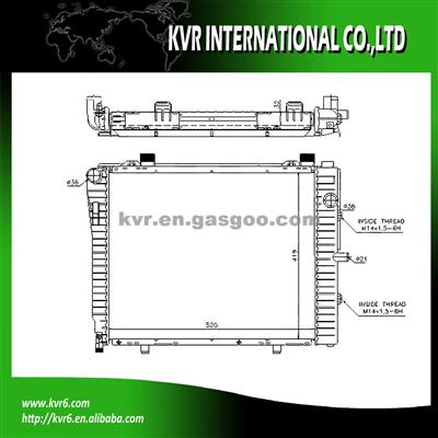 CAR ALUMINUM RADIATOR FOR BENZ OEM 2025005203