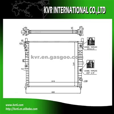 COMPLETE RADIATOR FOR BENZ OEM 1635000303 1635000003 1635000404 1635002204