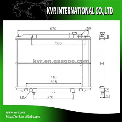 ALUMINUM RADIATOR FOR NISSAN OEM 21410-2S710/2S810