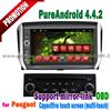 New android 4.4.2 version gps player for peugeot 208 car dvd with wifi 3G BT radio SWC mirror link