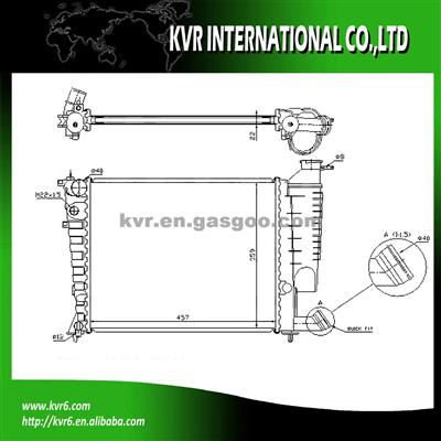 FACTORY RADIATOR FOR PEUGEOT OEM 1330.51/1331.CH