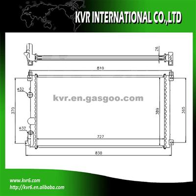 ALUMINUM AUTO RADIATOR FOR OPEL OEM 4414972