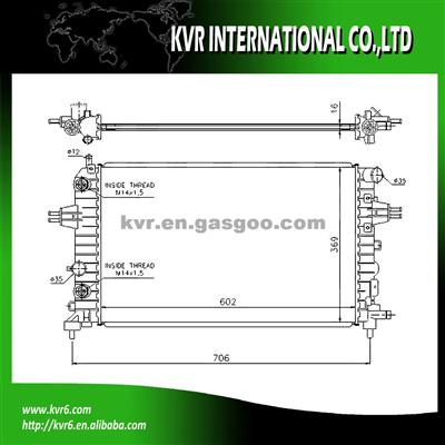 RADIATOR FACTORY FOR OPEL OEM 1300265 13145210