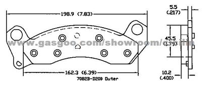 Brake Pad Set F3AZ-2001-B  D200