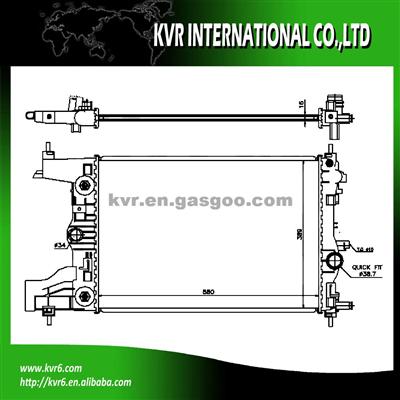 UNIVERSAL COOLING SYSTEM RADIATOR FOR OPEL OEM 1300300 13267652