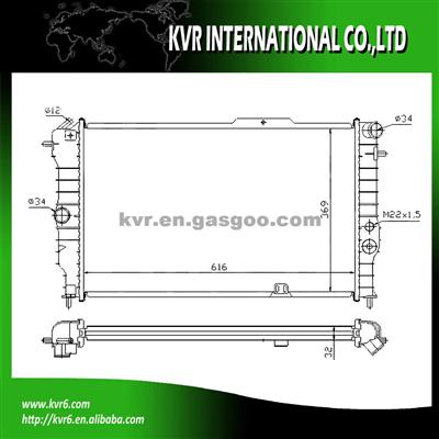 AUTO ALUMINUM RADIATOR FOR OPEL OEM 1300107 1300092 90443463 03096385