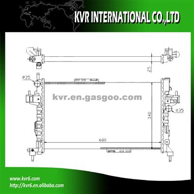 CAR ALUMINUM RADIATOR FOR OPEL OEM 1300259 93177593