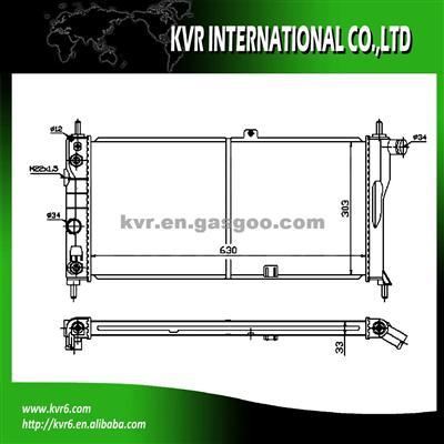 FIN TUBE RADIATOR FOR OPEL OEM 1302030 90180562