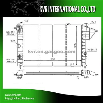 HIGH QUALITY AUTO RADIATOR FOR OPEL OEM 1300122 1300090 1300097 90442622