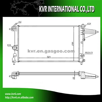 BRAZED AUTO RADIATOR FOR OPEL OEM 90264491