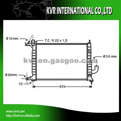 RADIATOR ASSEMBLY FOR OPEL OEM 1300163 1300184 52464649