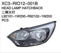 Xiecheng Replacement For RIO 12 Head Lamp Hatchback
