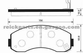 KIA K2500/K2700 Brake Pad SP1056