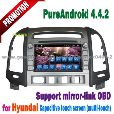 7 inch touch screen android 4.4.2 car dvd for Hyundai Santa Fe 2006-2011 car radio dvd gps navigation system WIFI 3G mirror link