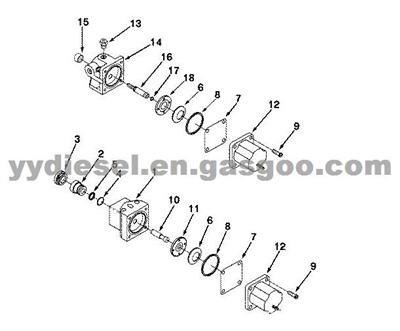 Shutoff Valve Shaft For Cummins N855 N14 Celect Engine