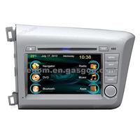 2 Din Car Dvd Player With Radio/ Gps Audio System For Honda Civic 2012