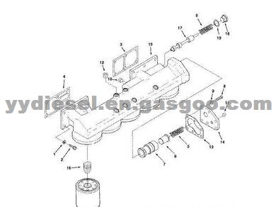 Filter End Cover Plate 3000909 For Cummins K38 QSK38 Engine