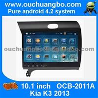 Ouchuangbo Android 4.2 Kia K3 2013 10.1 Inch Audio DVD Radio Big Screen Support 4 Core Canbus Steering Wheel Control