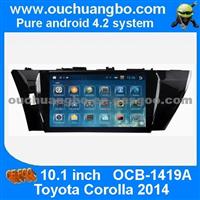 Ouchuangbo Toyota Corolla 2014 Android 4.2 Car Dvd Multimedia Support 4 Core 1024*600