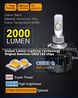 6500K Canbus Led Head Light H1 H3 H4 H7 H11 H13 9004 9005 9006 9007 Car Led Headlight