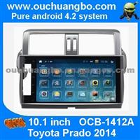 Ouchuangbo Toyota Prado 2014 Autoradio Stereo Gps Androd 4.2 OS Support 4 Core Canbus