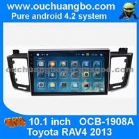 Ouchuangbo Android 4.2 Toyota RAV4 2013 Car Multiemdia Gps Stereo Support 10.1 Inch Big Screen Canbus