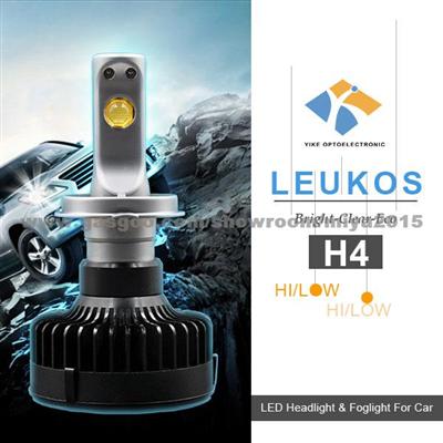 High Power Car Headlight H4 Led High Low Beam Cree 42w 6000lm