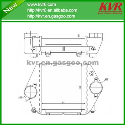 Bar Charge Air Cooler Suitable For MAZDA OEM RF5C-13-565