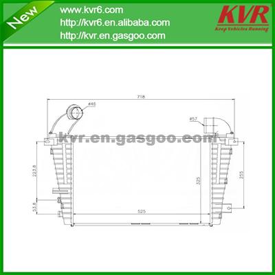 Plate Charge Air Cooler Suitable For OPEL/VAUXHALL OEM 13231458