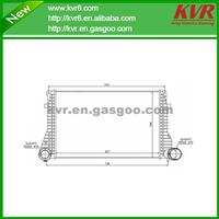 Auto Aluminum Intercooler Suitable For SEAT/ VOLKSWAGEN OEM 1J0.145.803 H