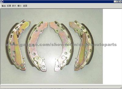 BRAKE SHOE SET WITH LININGS,REAR,180×30MM