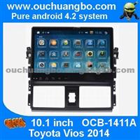 Ouchuangbo 10.1 Inch Toyota Vios 2014 Android 4.2 Stereo Navi Radio Dvd Support BT MP3 IPod 4 Core