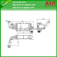 High Performance Charge Air Cooler Suitable For OPEL/VAUXHALL OEM 9129519